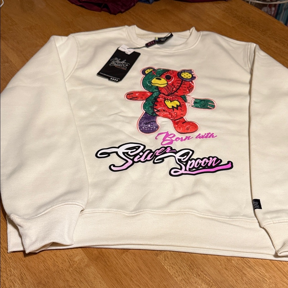 White Graphic Sweatshirt